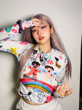 Load image into Gallery viewer, &#39;Stop Hate&#39; Pride Month Graffiti Long Sleeves Top AlielNosirrah
