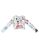Load image into Gallery viewer, &#39;Stop Hate&#39; Pride Month Graffiti Long Sleeves Top AlielNosirrah
