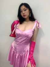 Load image into Gallery viewer, &#39;Strawberry Fountain&#39; Cottage Core Pink Bustier Dress AlielNosirrah
