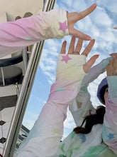 Load image into Gallery viewer, &#39;Summer Fling&#39; Y2k Pastel Sun Block Gloves AlielNosirrah
