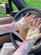 Load image into Gallery viewer, &#39;Summer Fling&#39; Y2k Pastel Sun Block Gloves AlielNosirrah
