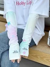 Load image into Gallery viewer, &#39;Summer Fling&#39; Y2k Pastel Sun Block Gloves AlielNosirrah
