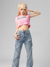 Load image into Gallery viewer, &#39;Super Radio&#39;Barbie Streetstyle Knitted Tank Top AlielNosirrah

