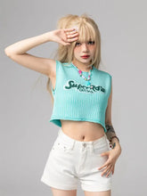 Load image into Gallery viewer, &#39;Super Radio&#39;Barbie Streetstyle Knitted Tank Top AlielNosirrah
