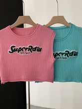 Load image into Gallery viewer, &#39;Super Radio&#39;Barbie Streetstyle Knitted Tank Top AlielNosirrah
