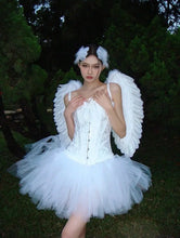 Load image into Gallery viewer, &#39;Swan Lake&#39; Corset Pom Pom Angel Dress Costume AlielNosirrah
