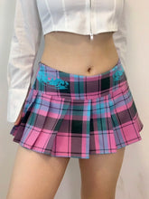 Load image into Gallery viewer, &#39;Sweet &amp; Sour&#39; Kawaii Pink Blue Mini Skirt AlielNosirrah
