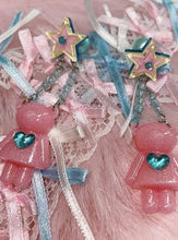 Load image into Gallery viewer, &#39;Swinging bear&#39; Kawaii Egirl Resin Bear Earrings AlielNosirrah
