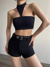Load image into Gallery viewer, &#39;The End&#39;  Future Turtleneck Triangle Tube Top AlielNosirrah

