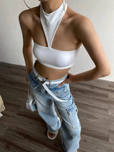 Load image into Gallery viewer, &#39;The End&#39;  Future Turtleneck Triangle Tube Top AlielNosirrah
