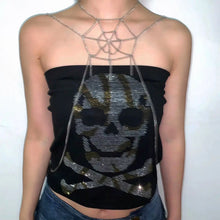 Load image into Gallery viewer, &#39;Trapped&#39; Punk Spider Web  Body Chain AlielNosirrah
