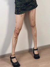 Load image into Gallery viewer, &#39;Tribes&#39;  Y2k Summer Totem Henna Tattoo Tights AlielNosirrah
