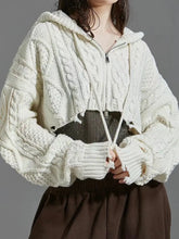 Load image into Gallery viewer, Twist Texture Hooded Woolen Slimming Jacket AlielNosirrah
