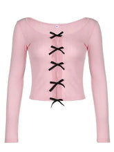 Load image into Gallery viewer, &#39;Untouched&#39; Hollow Design Bow Tie Long-Sleeved Slim Shirt AlielNosirrah
