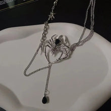 Load image into Gallery viewer, &#39;Venomous&#39; Punk Spider Metal Necklace AlielNosirrah
