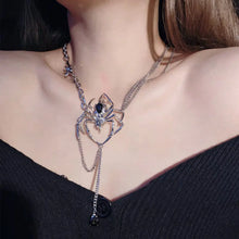 Load image into Gallery viewer, &#39;Venomous&#39; Punk Spider Metal Necklace AlielNosirrah
