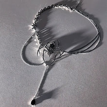 Load image into Gallery viewer, &#39;Venomous&#39; Punk Spider Metal Necklace AlielNosirrah
