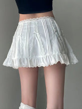 Load image into Gallery viewer, &#39;White Dress&#39; Low Waist Bow Tie Cottage Mini Skirt AlielNosirrah
