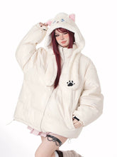 Load image into Gallery viewer, &#39;Who Loves Kirby&#39; Kawaii Hooded Puffer Coat AlielNosirrah
