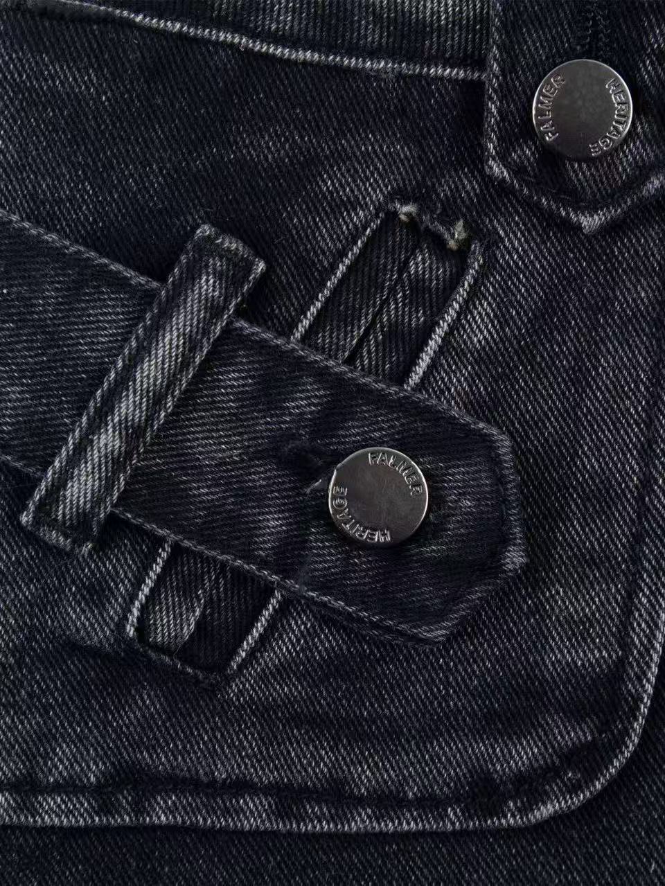 'Street Rogue' Vintage Heavy-Duty Lace-Up Denim Shorts AlielNosirrah