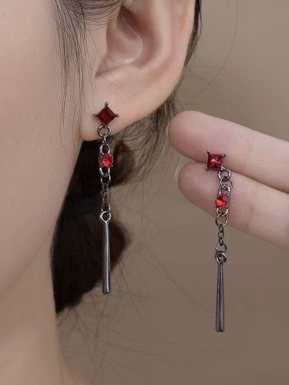 bloodline-y2k-gothic-red-zircon-drop-earrings-2
