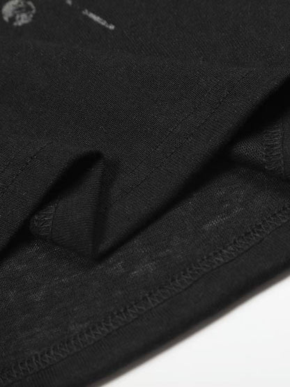 'Melody Era' Music Note Print Scoop Neck T-Shirt AlielNosirrah