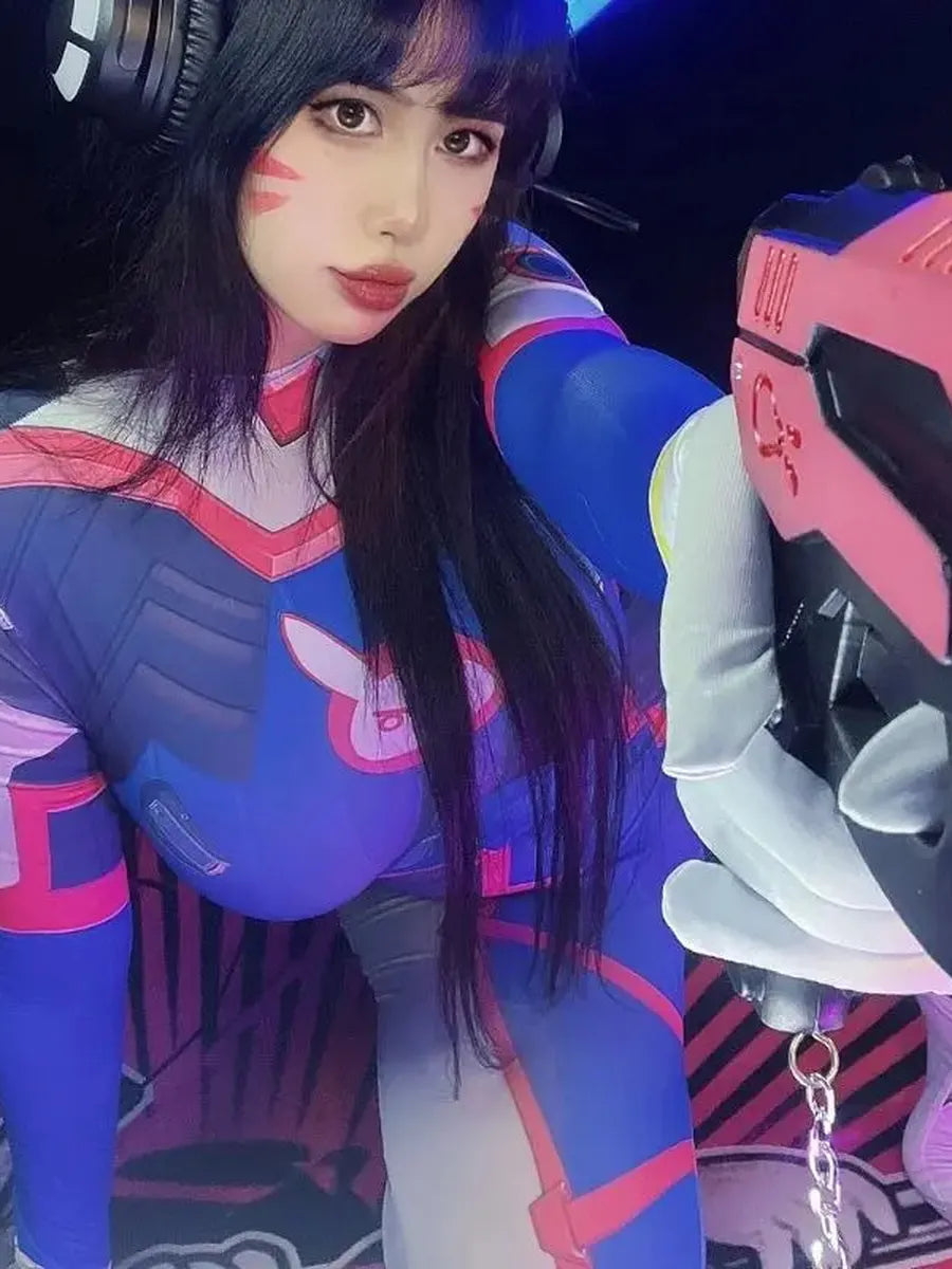 Alielnosirrah - 'DVA' Overwatch Cosplay Sexy Tights Bodysuit AlielNosirrah Alielnosirrah - 'DVA' Overwatch Cosplay Sexy Tights Bodysuit AlielNosirrah