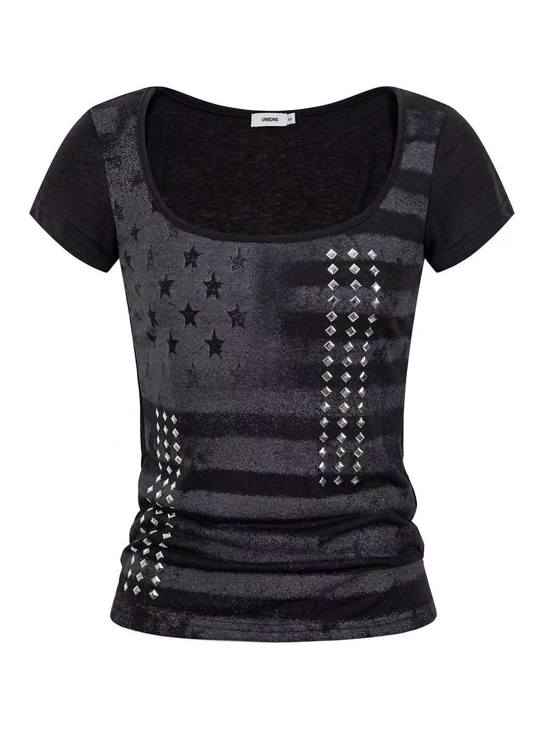 vintage-district-vintage-studded-striped-print-t-shirt-1