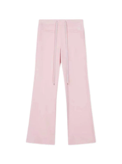 'Pink Shake'Y2k Soft Pink Fleeced Bell Shape Pants AlielNosirrah