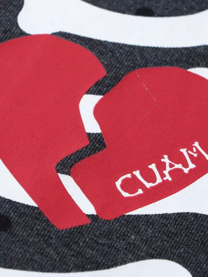 'Dopamine Skull' Skull Polka Dot Short Sleeve T-Shirt AlielNosirrah