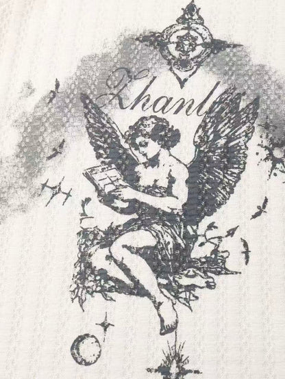 'Slashwave' Y2K Asymmetrical Knit Top with Detachable Sleeves AlielNosirrah