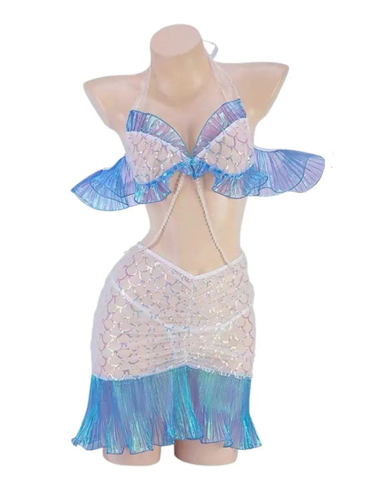 'Dream Mermaid' Lace Reflective  Costume Lingerie AlielNosirrah