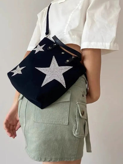 'Flashlights' Star Sequins Cross Body Bags AlielNosirrah