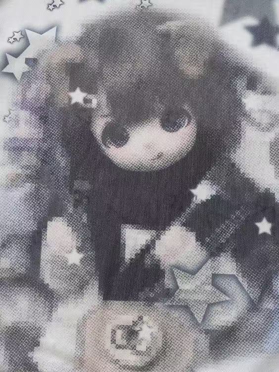 'Doll Pop' Y2K Doll Portrait Long Sleeve T-Shirt AlielNosirrah