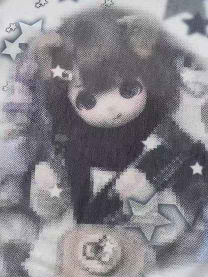 'Doll Pop' Y2K Doll Portrait Long Sleeve T-Shirt AlielNosirrah