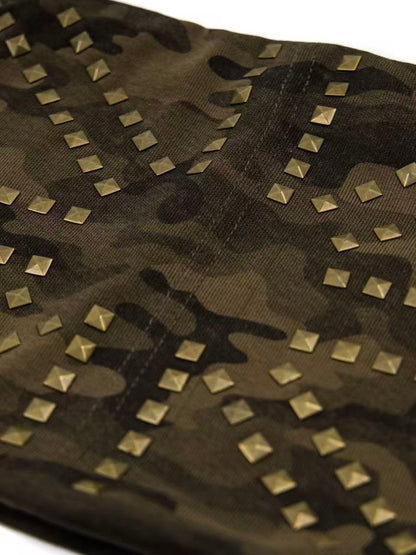 'Lockdown' Streetwear Camo Studded Tube Top