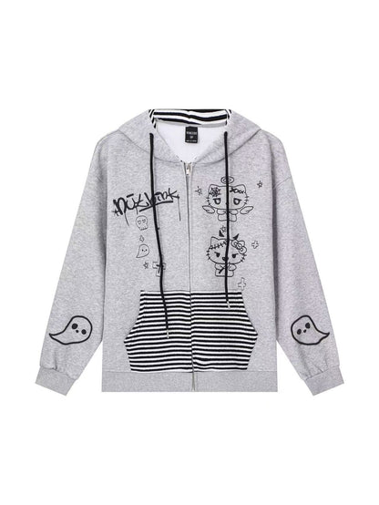 'Sugar & Spook' Y2K Cartoon Graphic Hoodie (Copy) AlielNosirrah