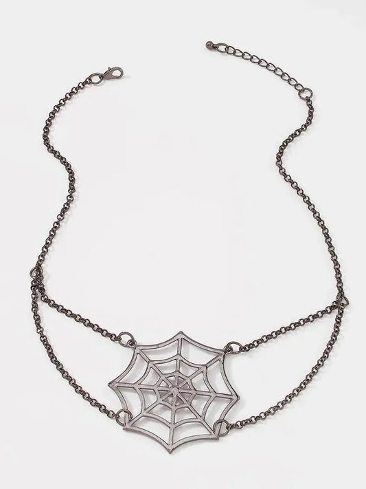 'Catch Me' Punk Spider Metal Necklace AlielNosirrah
