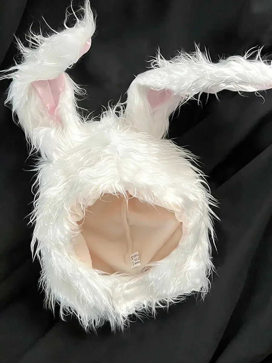 Alielnosirrah - 'Bunny girl' Y2k Fluffy Kawaii Rabbit Hat – AlielNosirrah