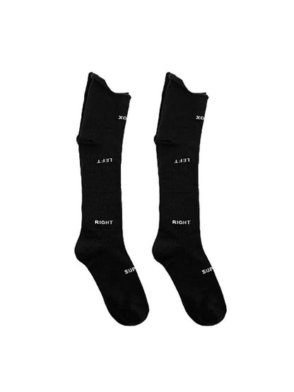 'Goal Rush' Solid Letter Trim Roll-Top Soccer Socks
