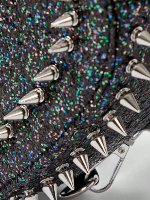 'Heart Rucksack' Heart Rivet Design Chain Backpack