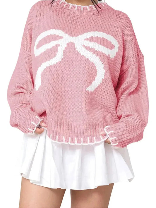 'Ribbon Girl' Red Ribbon Holiday Christmas Sweater (Copy) AlielNosirrah