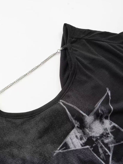 'Old Soul' Vintage Graphic Print Short Sleeve T-Shirt AlielNosirrah