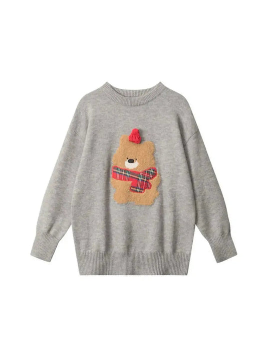 'love U' Kawaii Rhombus Holiday Christmas Bear Sweater AlielNosirrah