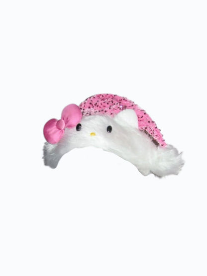 'Merry Sparkle‘ Kawaii Cute Kitty Bow Glitter Christmas Hat AlielNosirrah