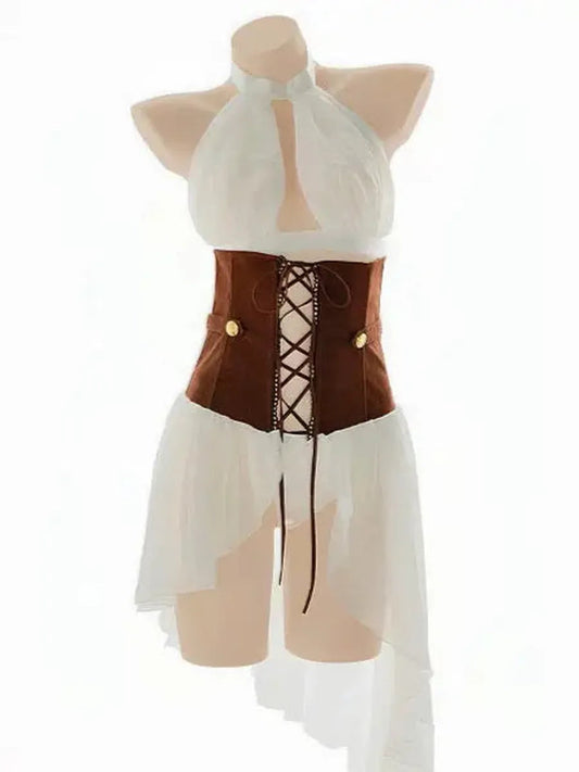 'Sinking Ships' Corset  Pirates Style Costume AlielNosirrah