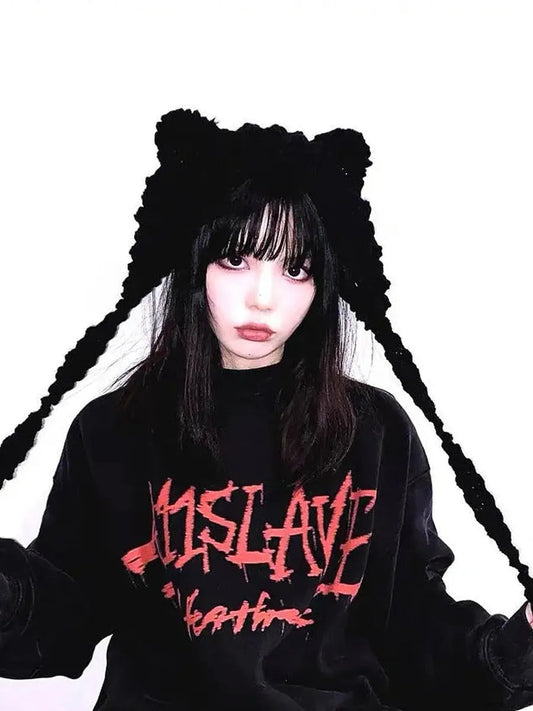 'Babe Bear' Knitting Ear Muff Winter Hat AlielNosirrah