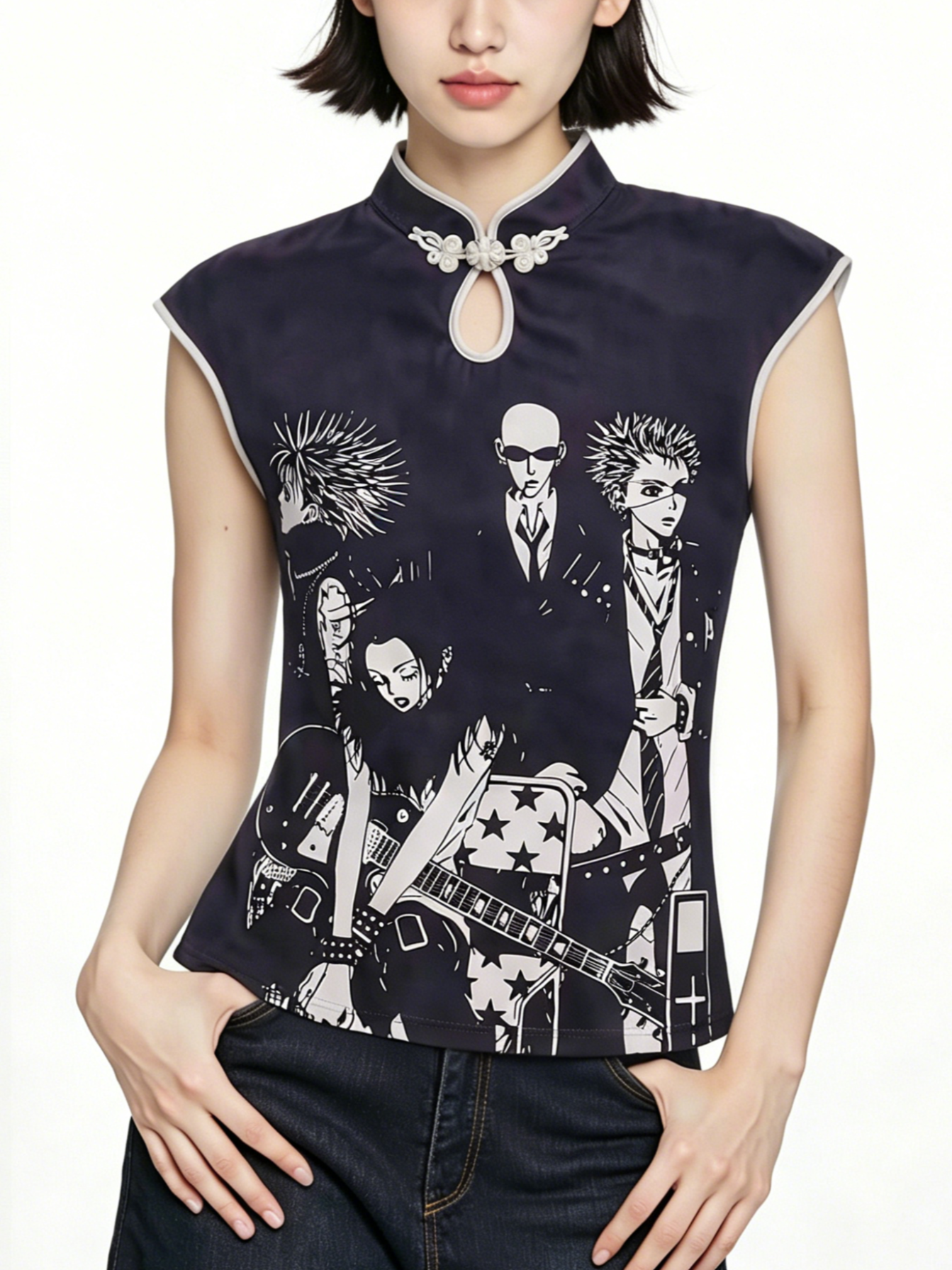 'Nana Dreams' Y2K Vintage Anime Graphic Crop Shirts AlielNosirrah