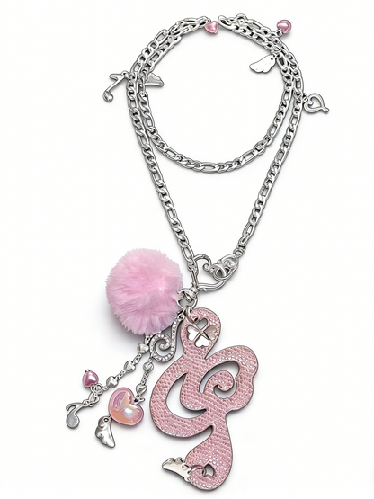 'Melody of Hearts' Y2K Angel Music Note Wing Necklace AlielNosirrah