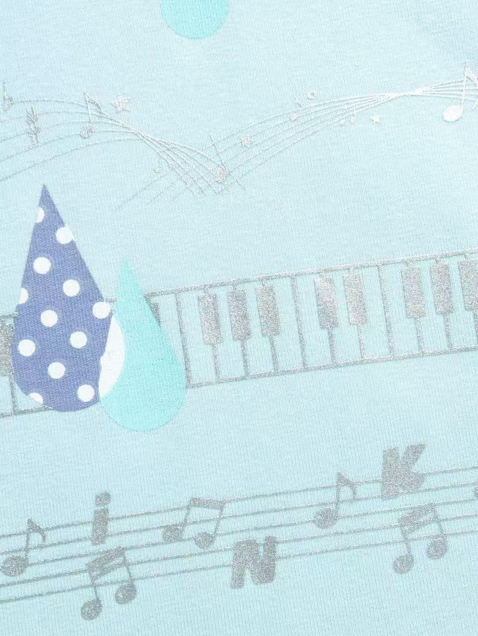 'Tune Dream' Cute Music Note Print Short Sleeve T-Shirt (Copy) AlielNosirrah